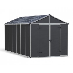 Palram - Canopia Rubicon 8' x 15' Shed - Gray (HG9733GY)