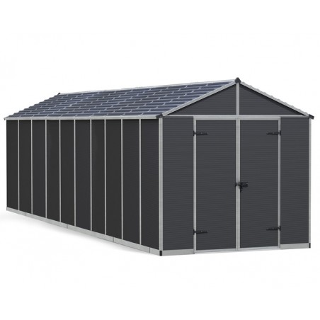 Palram - Canopia Rubicon 8' x 20' Shed - Gray (HG9735GY)