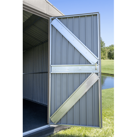 Arrow 10x12  Elite Steel Storage Shed - Cool Grey (EG1012CG)