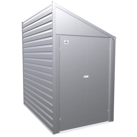 Arrow Yardsaver 4x7 Steel Storage Shed Pent Roof - Silver (YS47AB)