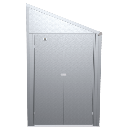 Arrow Yardsaver 4x7 Steel Storage Shed Pent Roof - Silver (YS47AB)