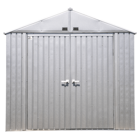 Arrow Elite 8x6 Metal Storage Shed Kit - Silver (EG86AB)