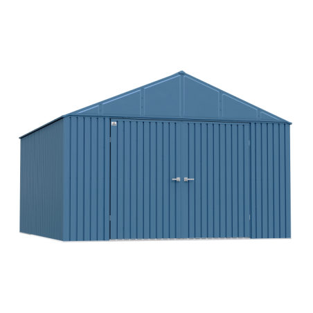 Arrow 12x14 Elite Steel Storage Shed - Blue Grey (EG1214BG)