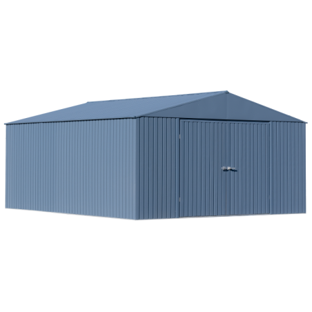 Arrow 14x16 Elite Steel Storage Shed - Blue Grey (EG1416BG)