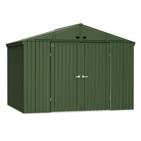 Scotts 10x8 Lawn Care Storage Shed-Green (STTEG108)