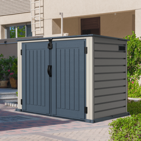 Duramax 6x3 MultiStore Vinyl Garbage Bin Shed (90225)