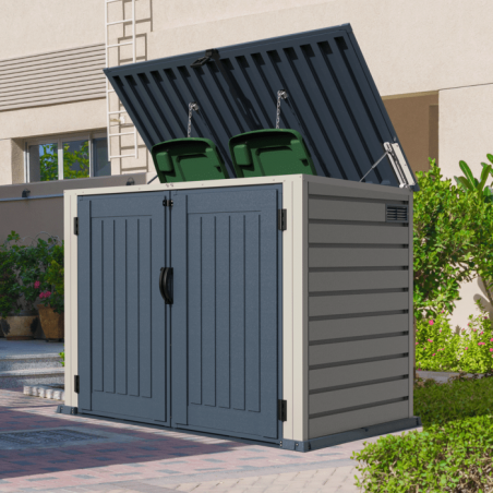 Duramax 6x3 MultiStore Vinyl Garbage Bin Shed (90225)