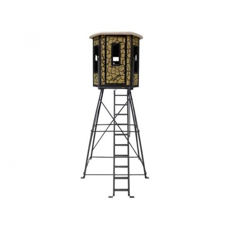 Muddy Bull Steel Box Blind With Elite 10 ft. Tower (MUD-BBBST4000-10C)