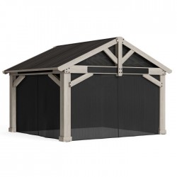 Yardistry 16x14 Timber Frame Pavilion Mosquito Mesh Kit(YM12928)