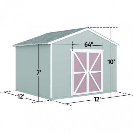 Handy Home  Astoria 12x12 Wood Storage Shed Kit (19413-9)