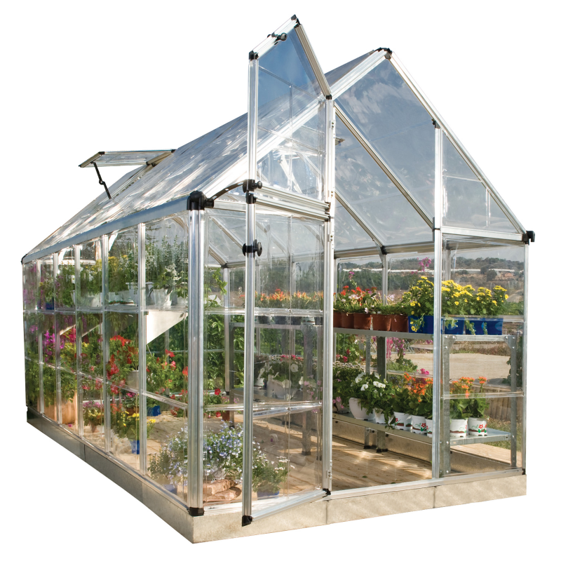 Palram 6x12 Snap & Grow Hobby Greenhouse Kit - Silver (HG6012)