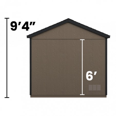 Handy Home Avondale 10x8 Wood Storage Shed Kit with Floor (18242-6)