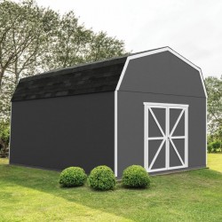 Handy Home Hudson 12x16 Wood Storage Shed Kit w/ Floor (19444-3)