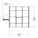 Rion 6x6 EcoGrow 2 Twin Wall Greenhouse Kit (HG7006)