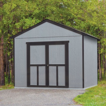 Handy Home Rookwood 10x10 Wood Storage Shed Kit w/ Floor (19428-3)