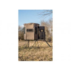 Titan Hunting Blinds Pro Blind Combo w/ 8 ft. Tower - Brown (TB-PRO-B-8)