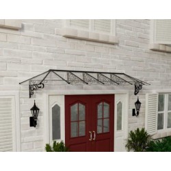 Palram - Canopia Lily 4178 14' x 3' Awning - Black/Clear (HG9597)