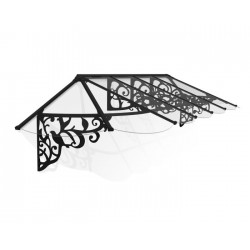 Palram - Canopia Lily 3666 12x3 Awning - Black/Clear (HG9596)