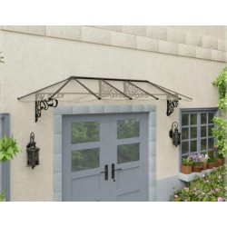 Palram - Canopia Lily 3154 11' x 3' Awning - Black/Clear (HG9595)