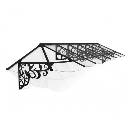 Palram - Canopia Lily 4690 16x3 Awning - Black/Clear (HG9598)