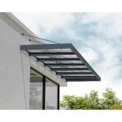 Palram - Canopia Sophia XL 7000 25x5 Awning - Gray/Clear (HG9552)