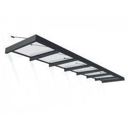 Palram - Canopia Sophia XL 7000 25x5 Awning - Gray/Clear (HG9552)