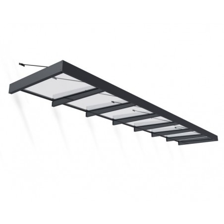 Palram - Canopia Sophia XL 7000 25x5 Awning - Gray/Clear (HG9552)