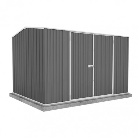 Absco Premier 10' x 7' Metal Storage Shed - Woodland Gray (AB1001)