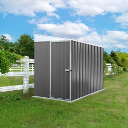 Absco Durango 5' x 7' Metal Bike Shed - Woodland Gray (AB1140)