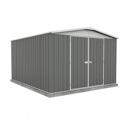 Absco Regent 10x12 Metal Garden Storage Shed - Woodland Gray (AB1120)