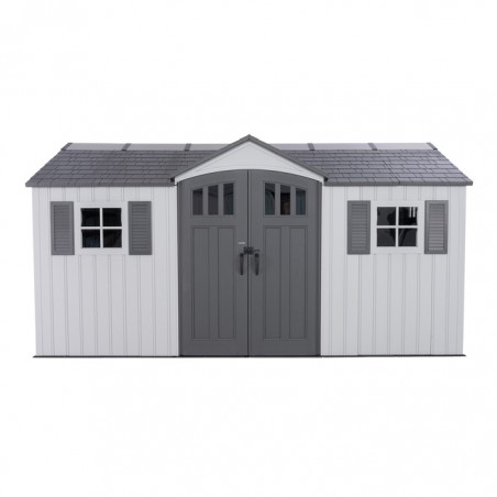 Lifetime Dual Entry 15x8 Outdoor Storage Shed Kit (60410)