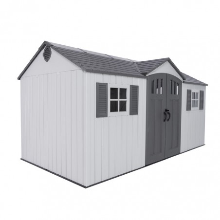 Lifetime Dual Entry 15x8 Outdoor Storage Shed Kit (60410)