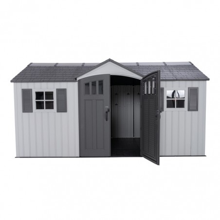 Lifetime Dual Entry 15x8 Outdoor Storage Shed Kit (60410)