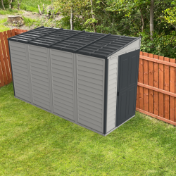 Duramax 4ft x 10ft Sidemate Plus Vinyl Resin Outdoor Storage Shed with Foundation Kit  (36725)