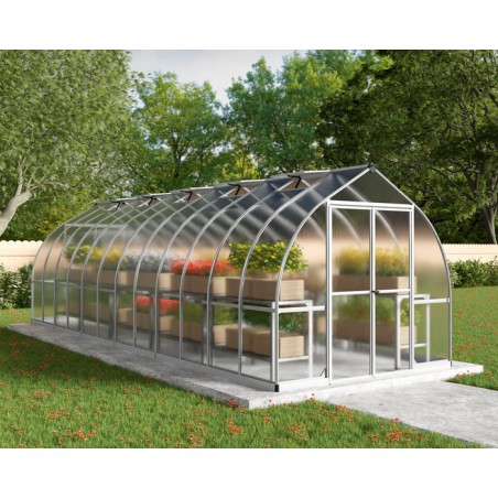 Palram - Canopia Bella 8' x 24' Greenhouse Kit - Silver (HG5424)