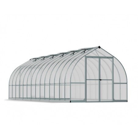 Palram - Canopia Bella 8' x 28' Greenhouse Kit - Silver (HG5428)