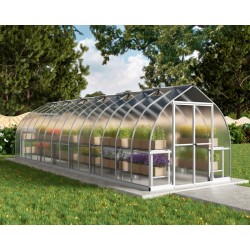 Palram - Canopia Bella 8' x 28' Greenhouse Kit - Silver (HG5428)