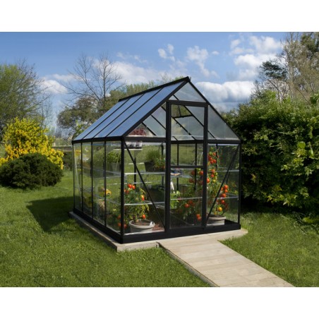 Palram - Canopia Hybrid 6' x 8' Greenhouse Kit - Black (HG5508K)