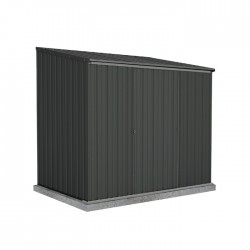 Absco 7' x 5' EZI Slider Metal Storage Shed kit - Monument (AB1041)