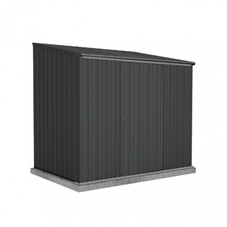 Absco 7' x 5' EZI Slider Metal Storage Shed kit - Monument (AB1041)