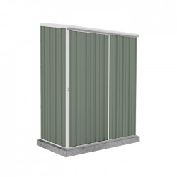 Absco 5' x 3' EZI Slider Metal Storage Shed - Pale Eucalypt (AB1045)