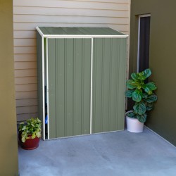 Absco 5' x 3' EZI Slider Metal Storage Shed - Pale Eucalypt (AB1045)