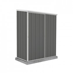 Absco 5' x 3' EZI Slider Metal Storage Shed - Woodland Gray (AB1046)