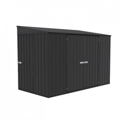 Absco Durango 10' x 5' Metal Bike Shed Kit - Monument (AB1150)