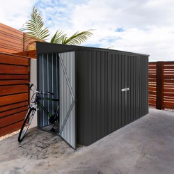 Absco Durango 10' x 5' Metal Bike Shed Kit - Monument (AB1150)