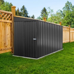 Absco Durango 5' x 10' Metal Bike Shed Kit- Monument (AB1142)