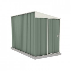 Absco Durango 5' x 10' Metal Bike Shed  Kit- Pale Eucalypt (AB1144)