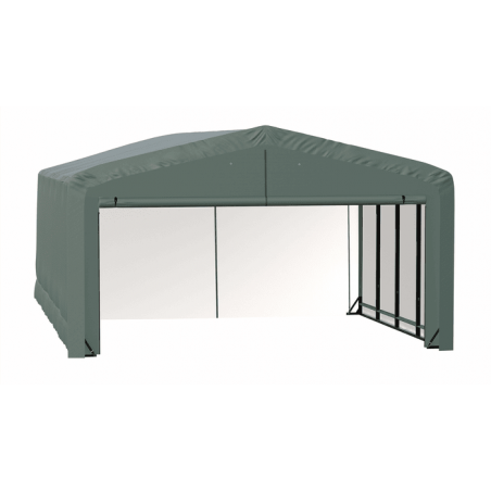 ShelterLogic  20x32x12 ShelterTube Wind and Snow-Load Rated Garage  - Green (SQAADD0104C02003212)