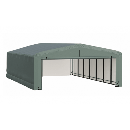 ShelterLogic 20x32x10 ShelterTube Wind and Snow-Load Rated Garage - Green (SQAADD0104C02003210)