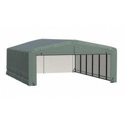 ShelterLogic 20x27x10 ShelterTube Wind and Snow-Load Rated Garage - Green (SQAADD0104C02002710)